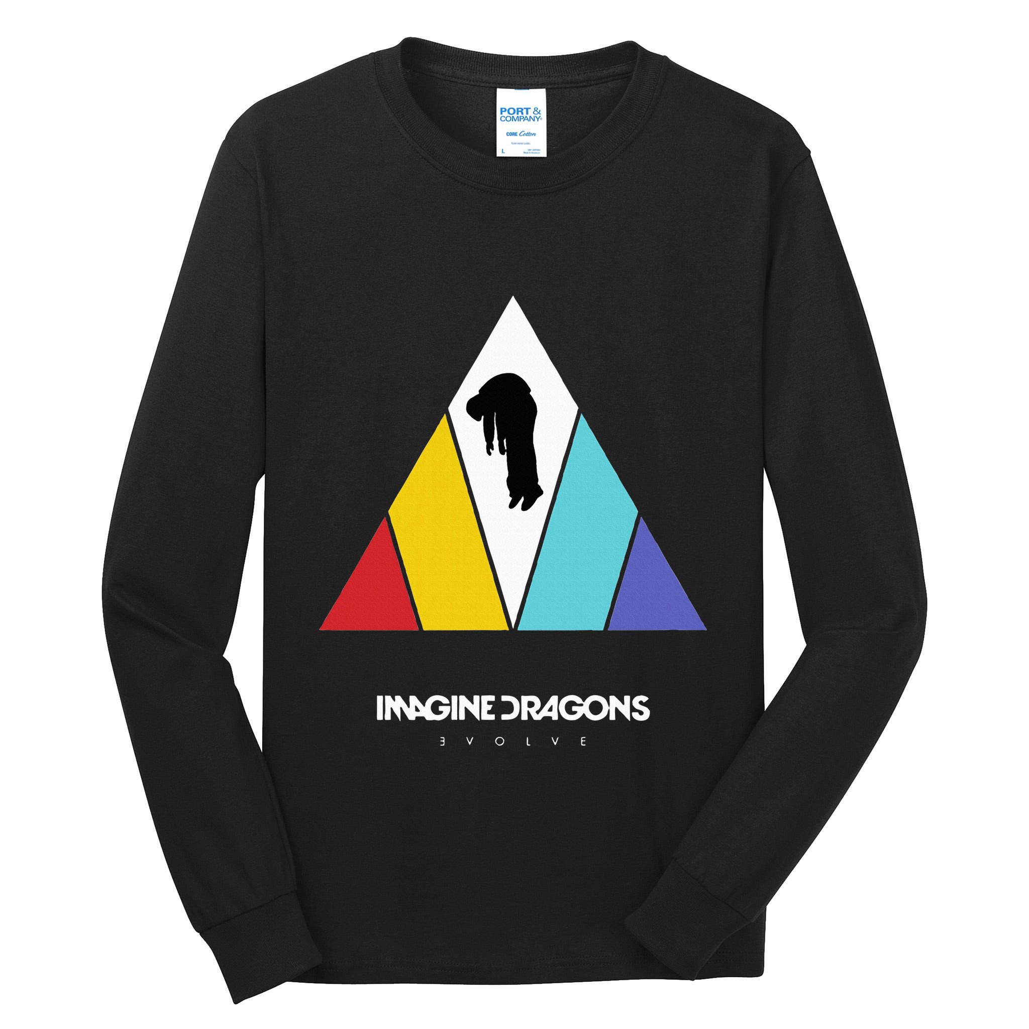 Triangle Logo Black Tall Long Sleeve T-Shirt