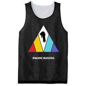 Triangle Logo Black Mesh Reversible Basketball Jersey Tank