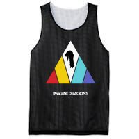 Triangle Logo Black Mesh Reversible Basketball Jersey Tank