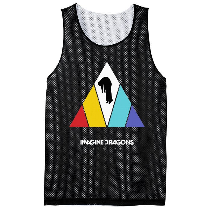 Triangle Logo Black Mesh Reversible Basketball Jersey Tank