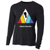 Triangle Logo Black Cooling Performance Long Sleeve Crew