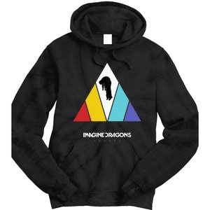 Triangle Logo Black Tie Dye Hoodie