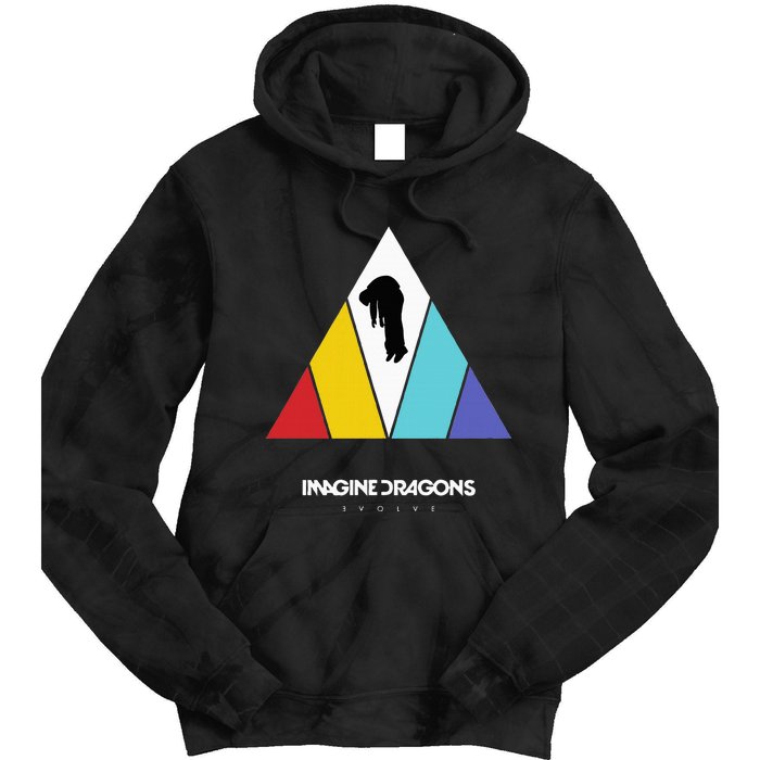 Triangle Logo Black Tie Dye Hoodie