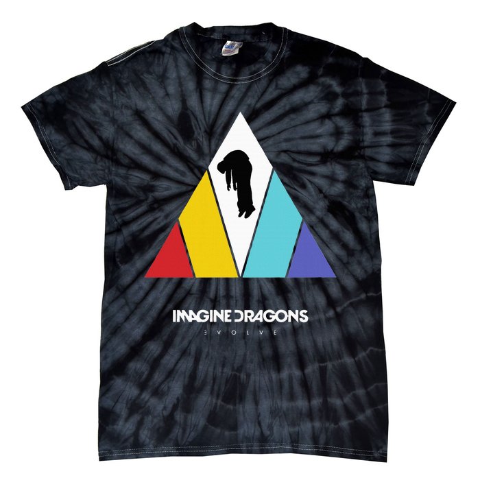 Triangle Logo Black Tie-Dye T-Shirt