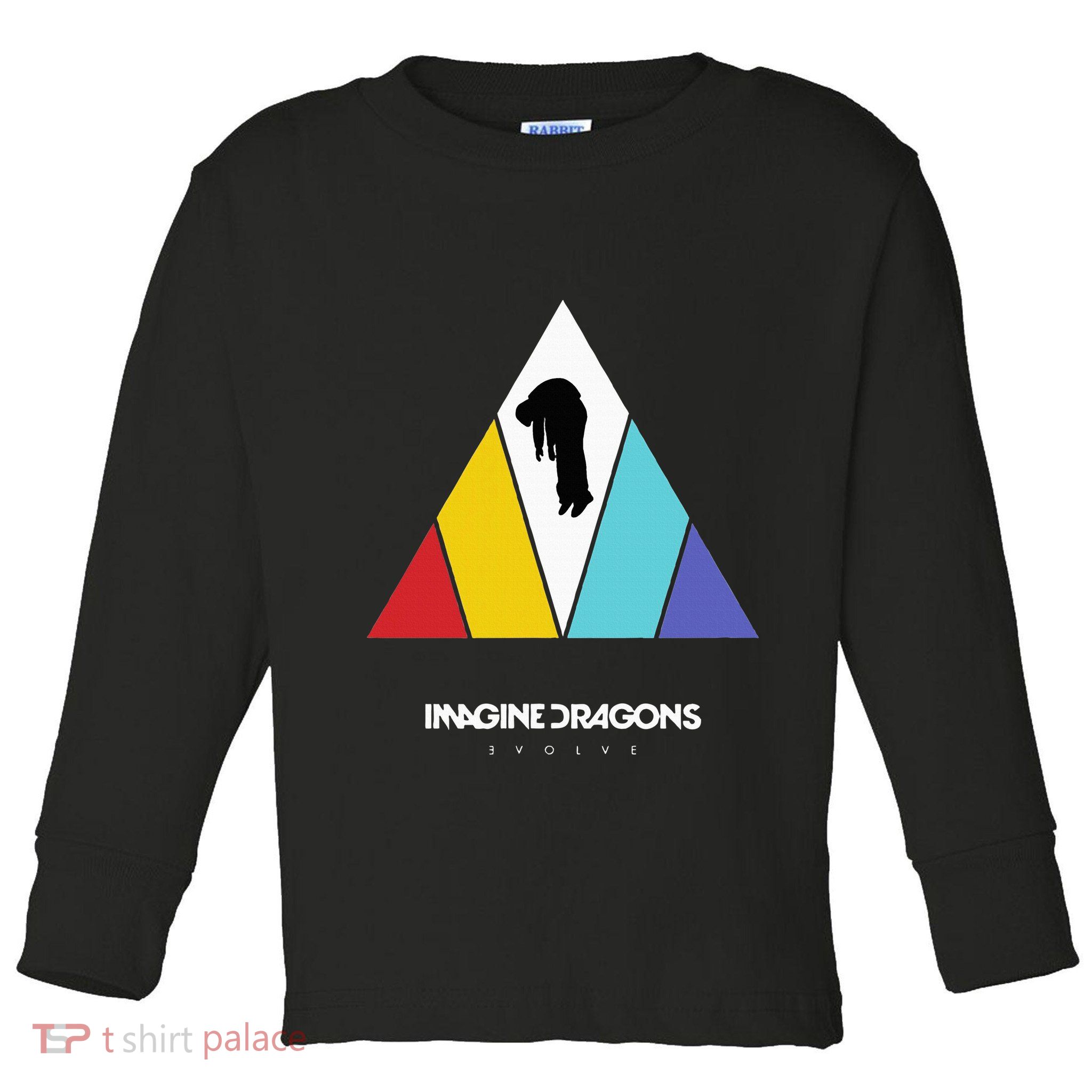 Triangle Logo Black Toddler Long Sleeve Shirt