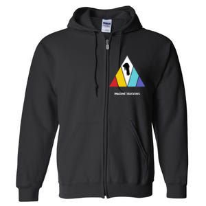 Triangle Logo Black Full Zip Hoodie