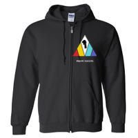 Triangle Logo Black Full Zip Hoodie