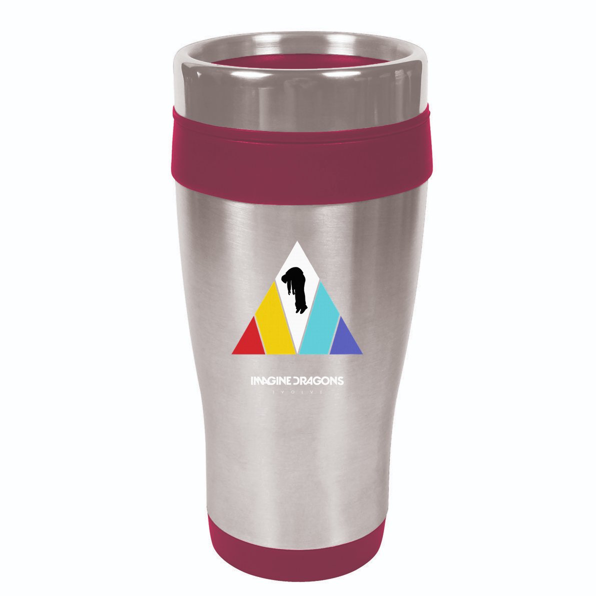 Triangle Logo Black 16oz Travel Tumbler