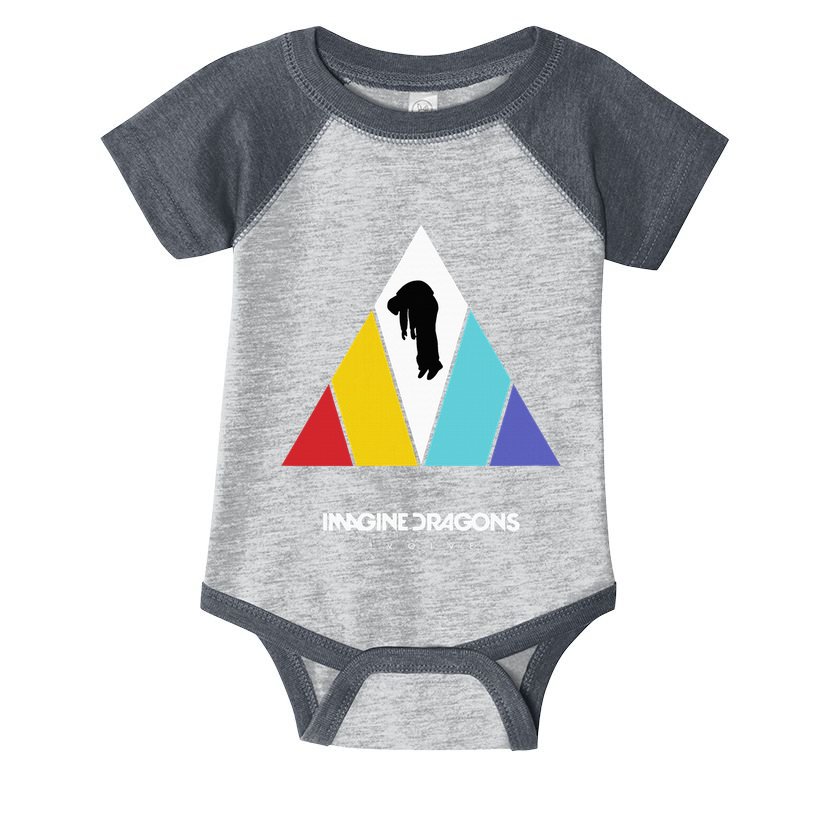 Triangle Logo Black Infant Baby Jersey Bodysuit