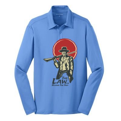 The Law Behind The Suit Retro Cowboy Silk Touch Performance Long Sleeve Polo