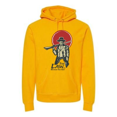 The Law Behind The Suit Retro Cowboy Premium Hoodie