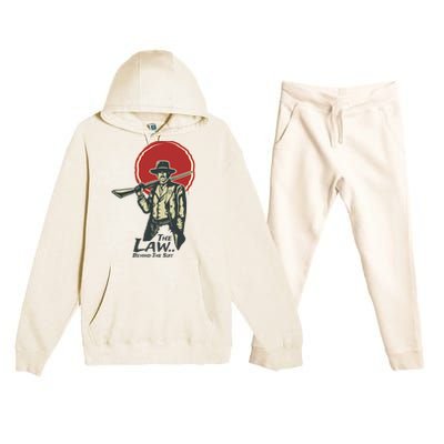 The Law Behind The Suit Retro Cowboy Premium Hooded Sweatsuit Set