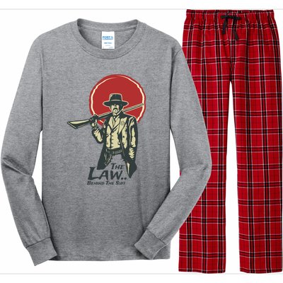 The Law Behind The Suit Retro Cowboy Long Sleeve Pajama Set