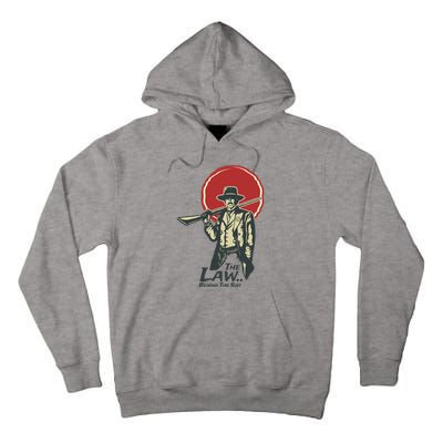 The Law Behind The Suit Retro Cowboy Tall Hoodie