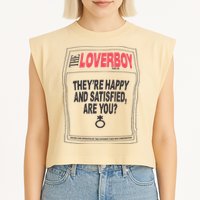 The Lover Boy They’re Happy And Satisfied Are You Garment-Dyed Women's Muscle Tee