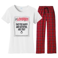 The Lover Boy They’re Happy And Satisfied Are You Women's Flannel Pajama Set