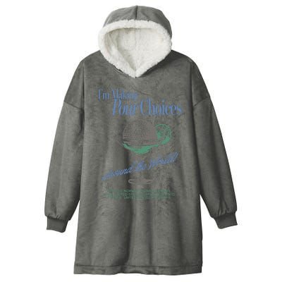 The Lost Bros IM Making Your Choices Around The World Hooded Wearable Blanket