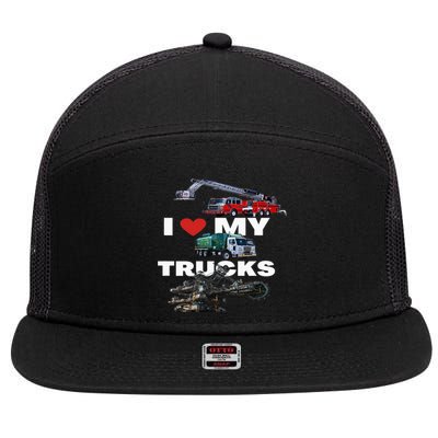 Truck Lovers Born To Truck Driving Passion 7 Panel Mesh Trucker Snapback Hat