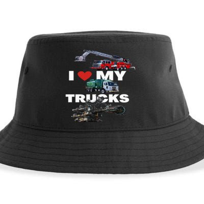 Truck Lovers Born To Truck Driving Passion Sustainable Bucket Hat