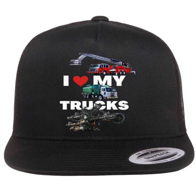 Truck Lovers Born To Truck Driving Passion Flat Bill Trucker Hat