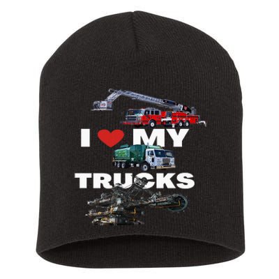 Truck Lovers Born To Truck Driving Passion Short Acrylic Beanie