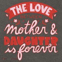 The Love Between Mother And Daughter Is Forever Cotton Canvas Backpack
