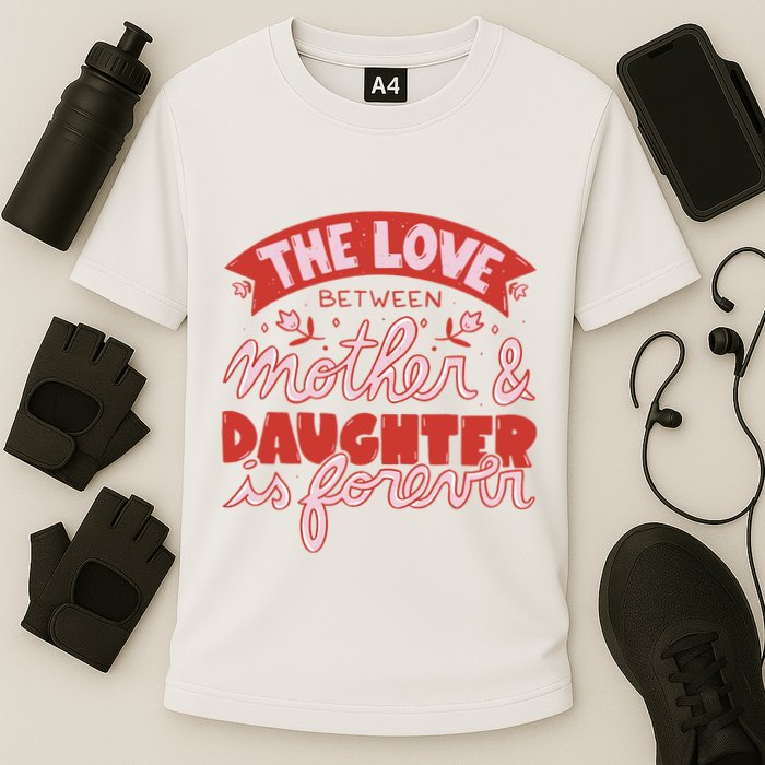 The Love Between Mother And Daughter Is Forever Cooling Performance Crew T-Shirt