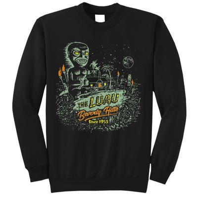 The Luau Beverly Hills California Vintage Tiki Bar Sweatshirt