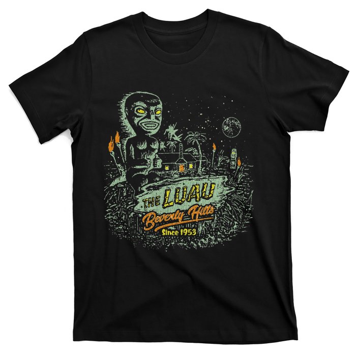 The Luau Beverly Hills California Vintage Tiki Bar T-Shirt