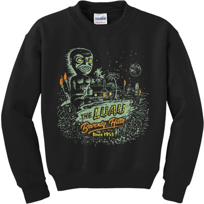 The Luau Beverly Hills California Vintage Tiki Bar Kids Sweatshirt