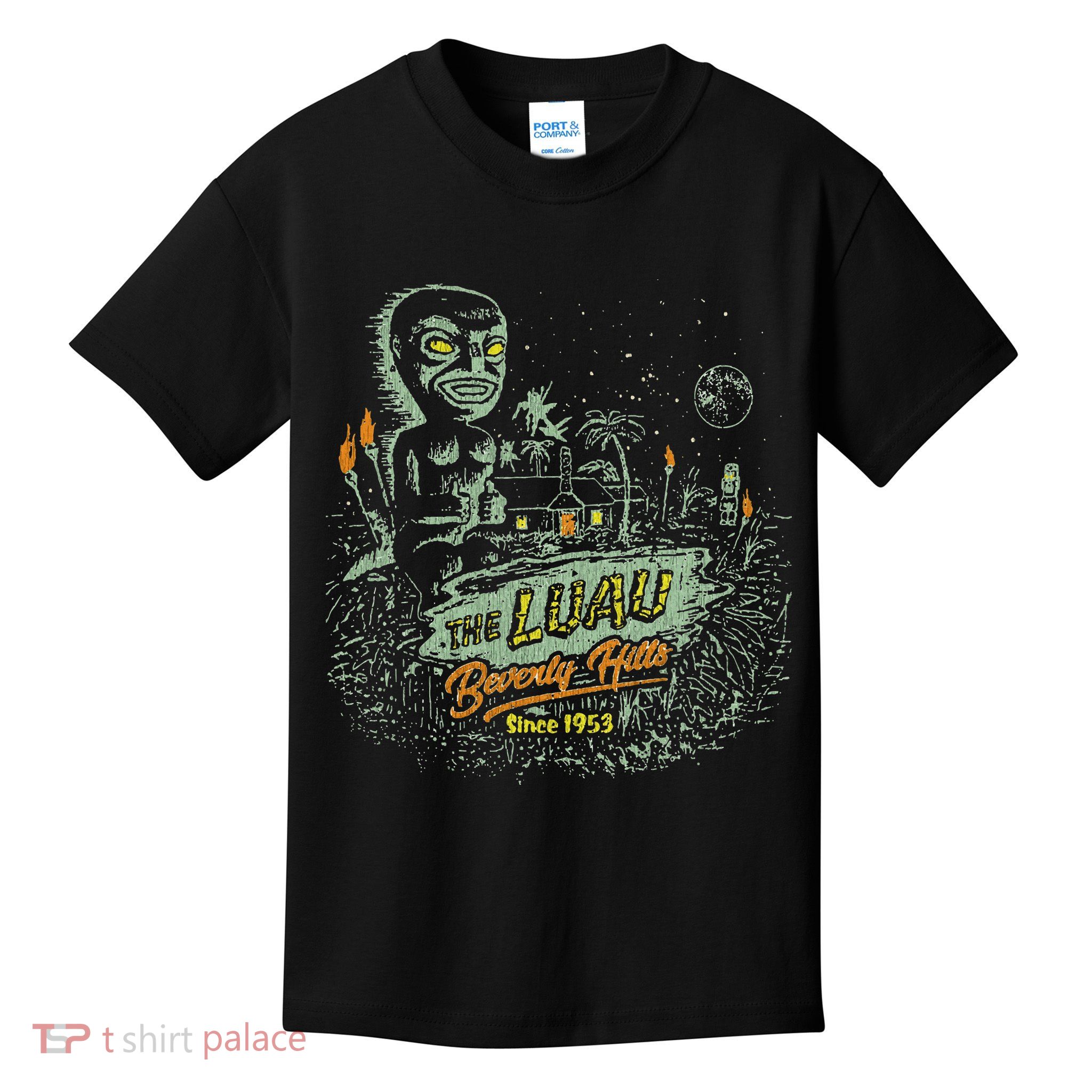 The Luau Beverly Hills California Vintage Tiki Bar Kids T-Shirt