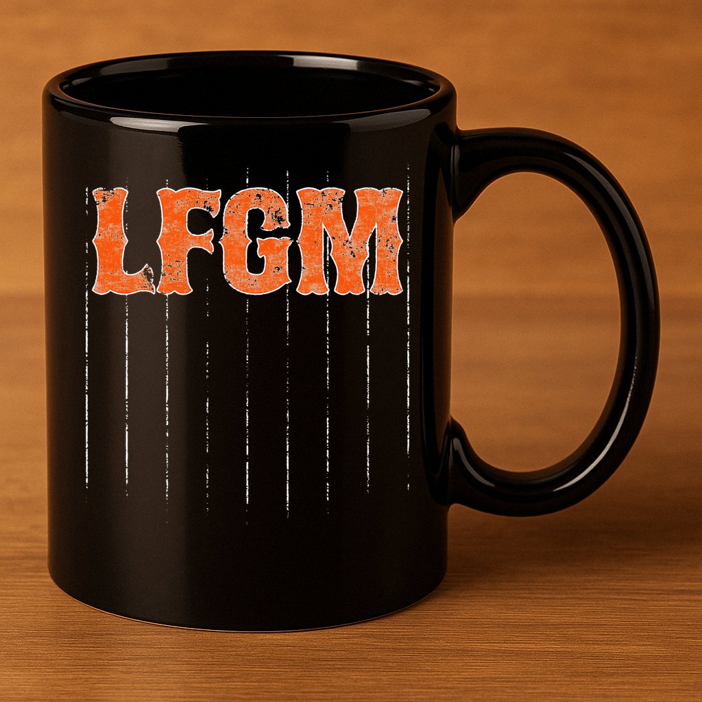 The LFGM Baseball 11oz C Handle Ceramic Mug