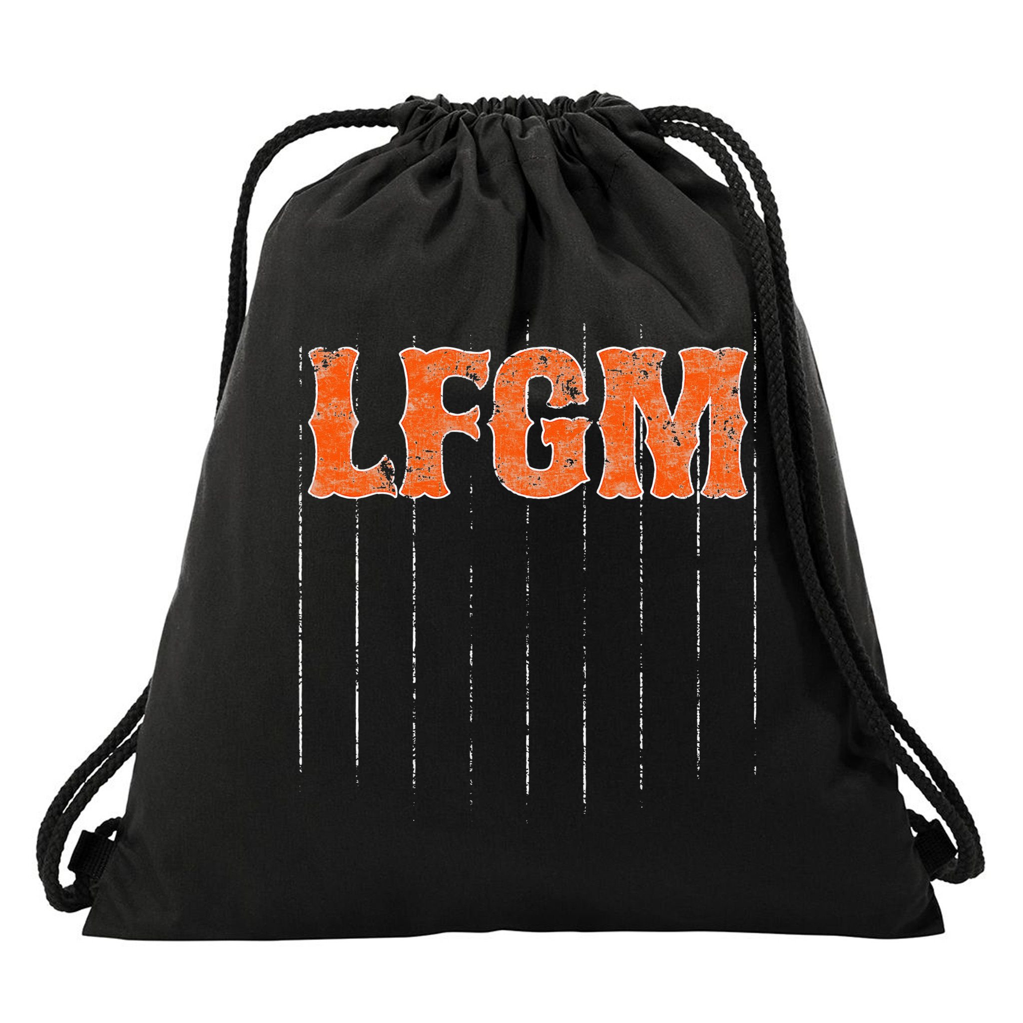 The LFGM Baseball Drawstring Bag