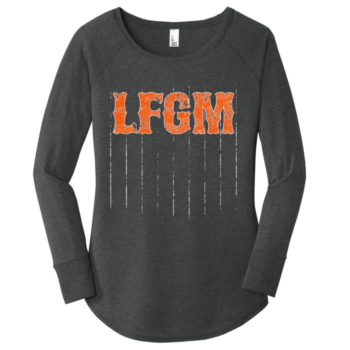 The LFGM Baseball Women's Perfect Tri Tunic Long Sleeve Shirt