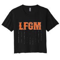 The LFGM Baseball Women's Crop Top Tee