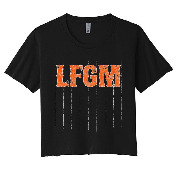 The LFGM Baseball Women's Crop Top Tee