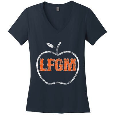 The Lfgm Baseball Women's V-Neck T-Shirt