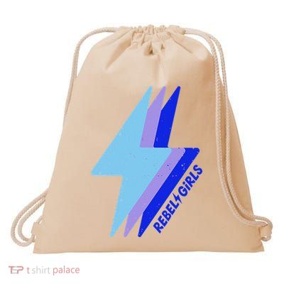Triple Lightning Bolt Drawstring Bag