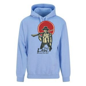 The Law Behind The Suit Retro Cowboy Funny Gift Unisex Surf Hoodie