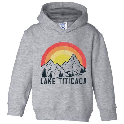 Titicaca Lake Bolivia Vintage Bolivian Souvenir Toddler Hoodie