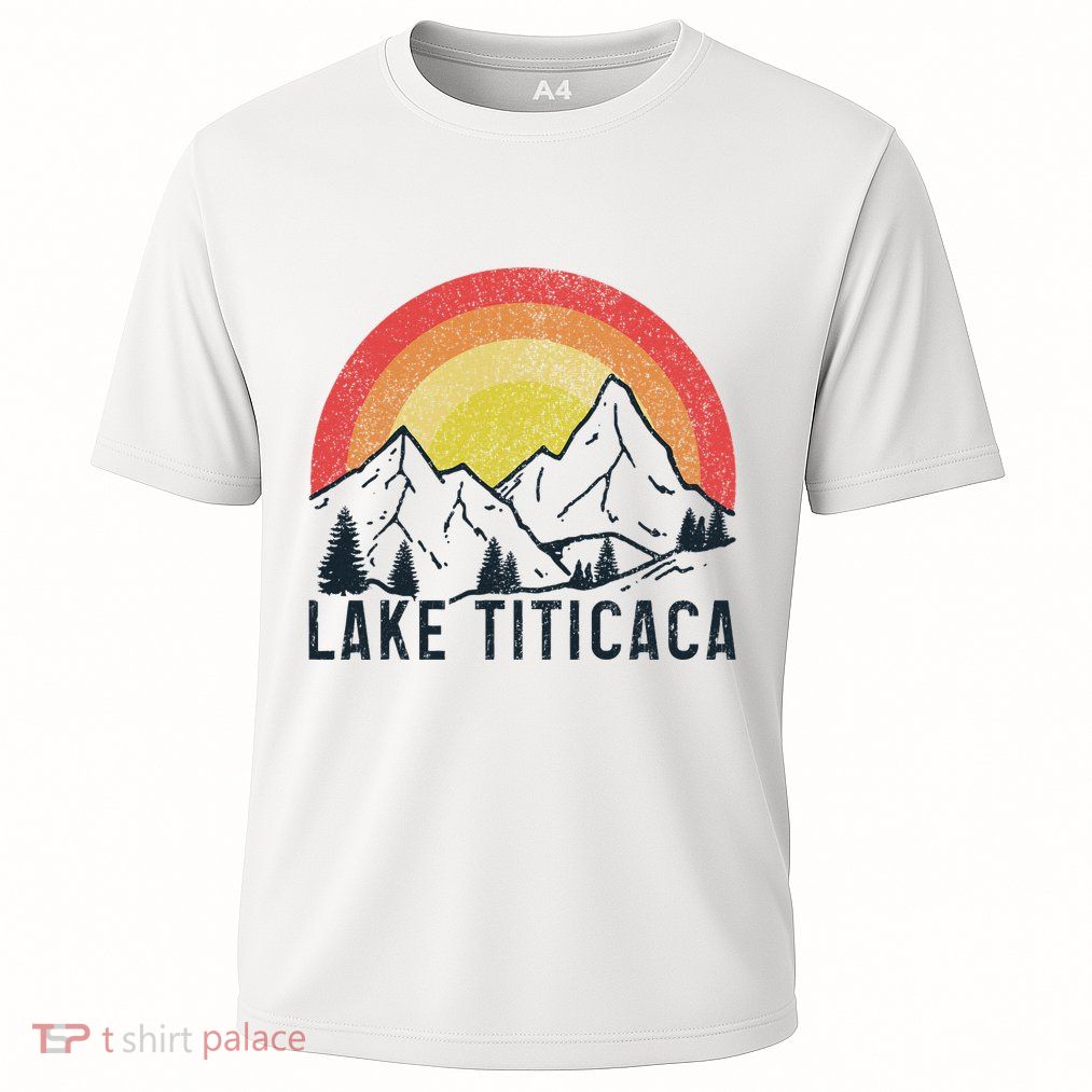 Titicaca Lake Bolivia Vintage Bolivian Souvenir Performance Shirt