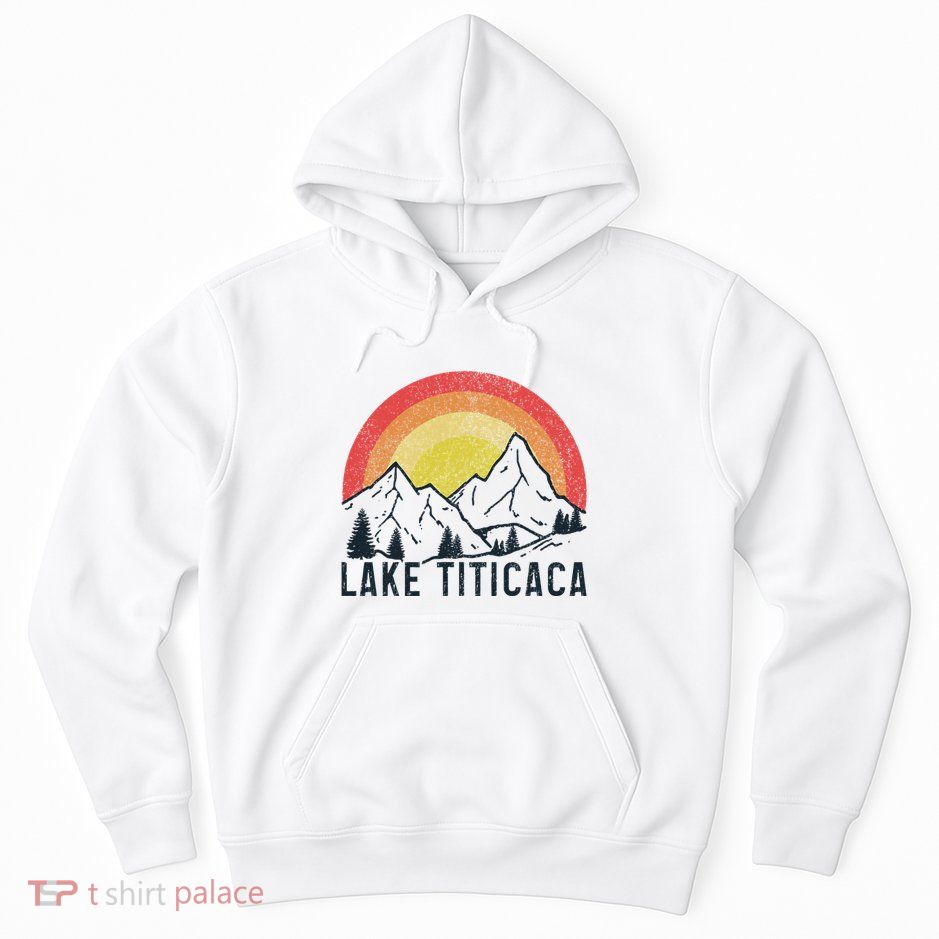 Titicaca Lake Bolivia Vintage Bolivian Souvenir Hoodie
