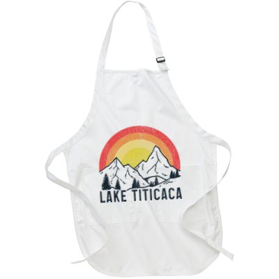 Titicaca Lake Bolivia Vintage Bolivian Souvenir Apron