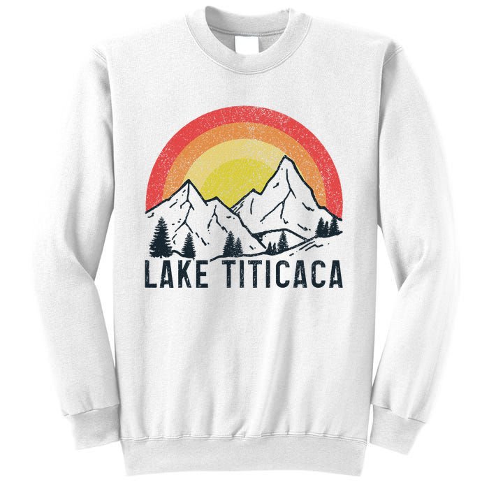 Titicaca Lake Bolivia Vintage Bolivian Souvenir Sweatshirt