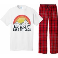 Titicaca Lake Bolivia Vintage Bolivian Souvenir Pajama Set