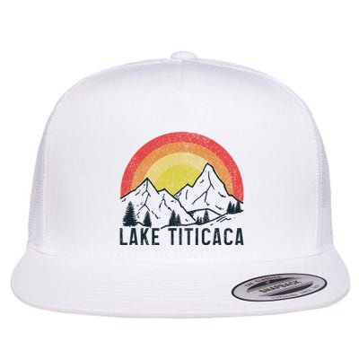 Titicaca Lake Bolivia Vintage Bolivian Souvenir Flatbill Hat