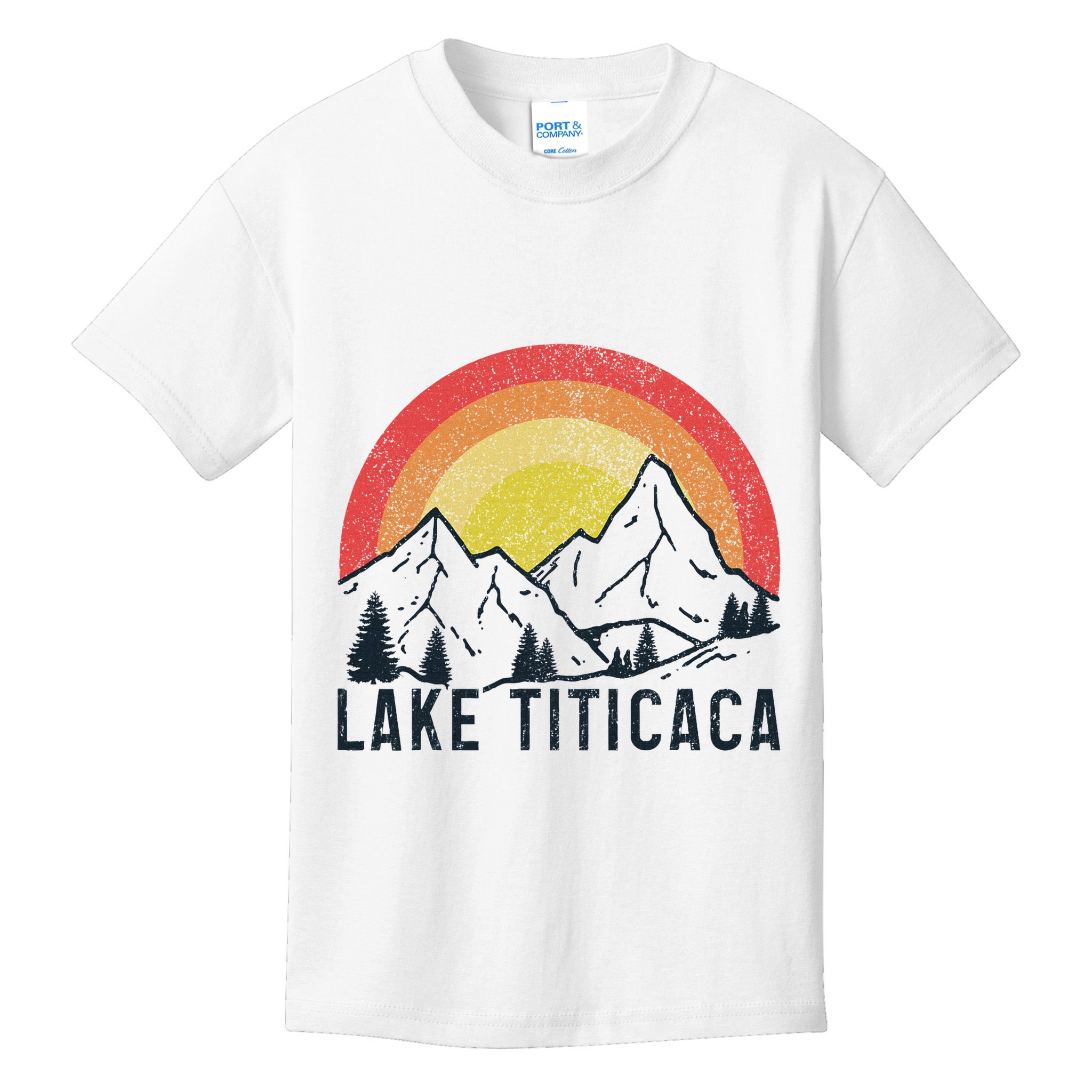 Titicaca Lake Bolivia Vintage Bolivian Souvenir Kids T-Shirt