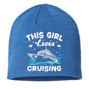 This Loves Cruising Cruise Ship Trip Funny Gift Sustainable Beanie