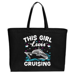 This Loves Cruising Cruise Ship Trip Funny Gift Cotton Canvas Jumbo Tote