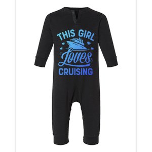 This Loves Cruising Gift Cruise Ship Lover Infant Fleece One Piece